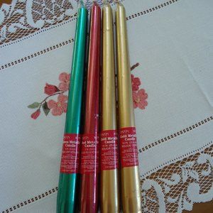 Carlton Candles Taper 10" Sealed Lot of 4 Vintage